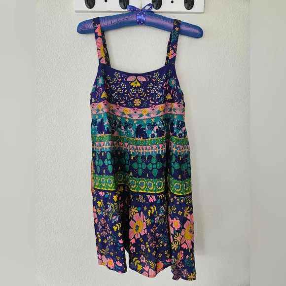 NATURAL LIFE Floral Dress - Blue, Pink, Green - Picture 2 of 5